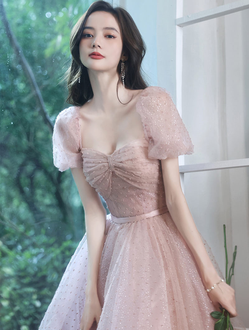 Sweet and Romantic Long Evening Wedding Party Dress04