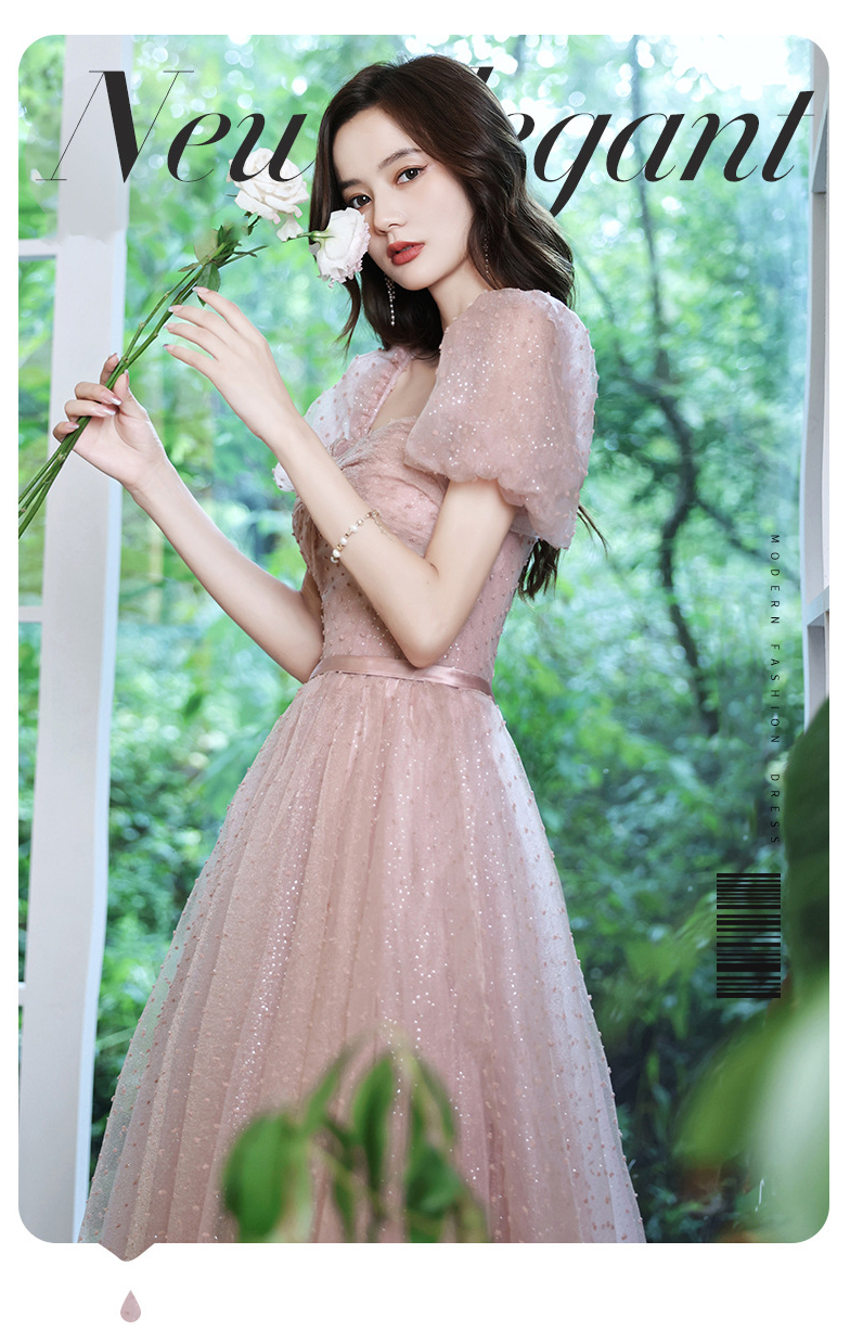 Sweet and Romantic Long Evening Wedding Party Dress07
