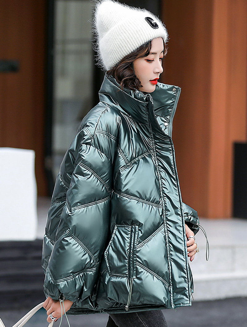 Women’s Cropped Puffer Jacket Fashion Winter Outfit Coat04