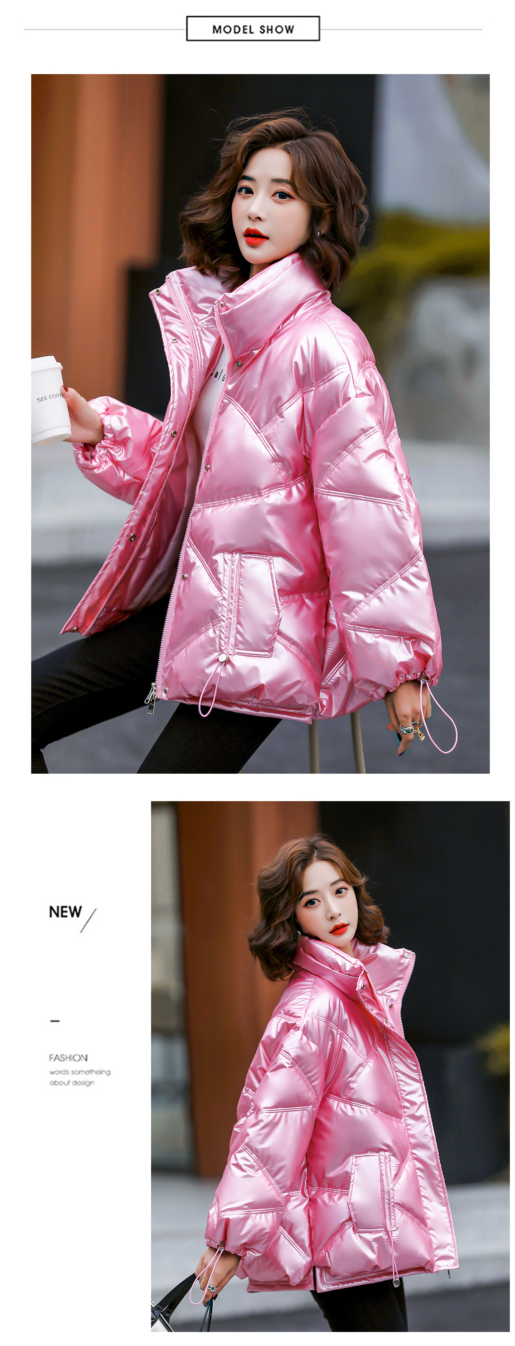 Women's Cropped Puffer Jacket Fashion Winter Outfit Coat18