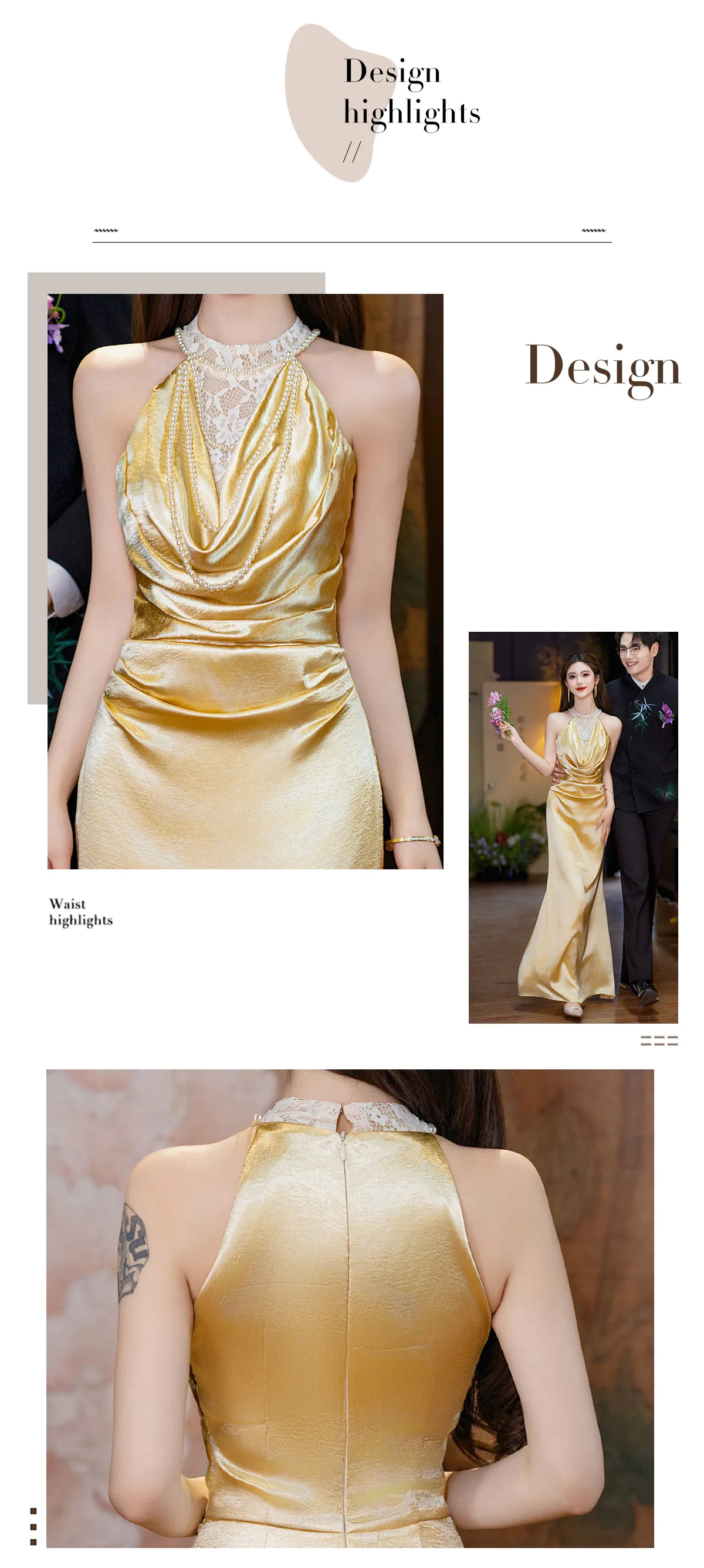 Glamorous-Halter-Lace-Neckline-Ruched-Gold-Satin-Mermaid-Evening-Dress08