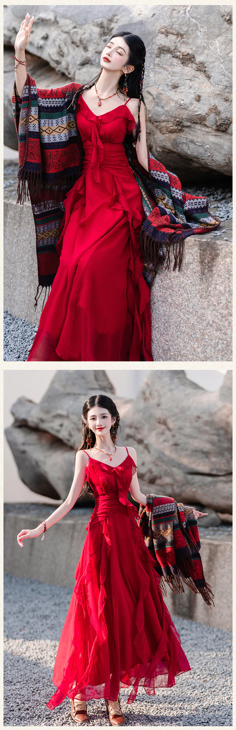 open lace back dress Red Tie Floral Slip Mini Dress & Reviews - Red - Dresses