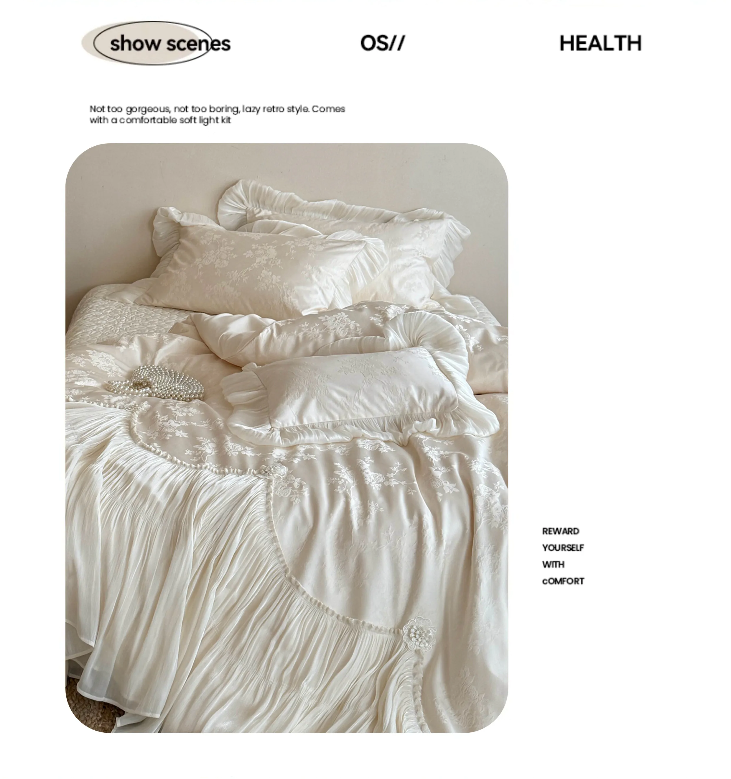 Romantic-Tencel-Cotton-Pleated-Skirt-Jacquard-Duvet-Cover-Bedding-Set10