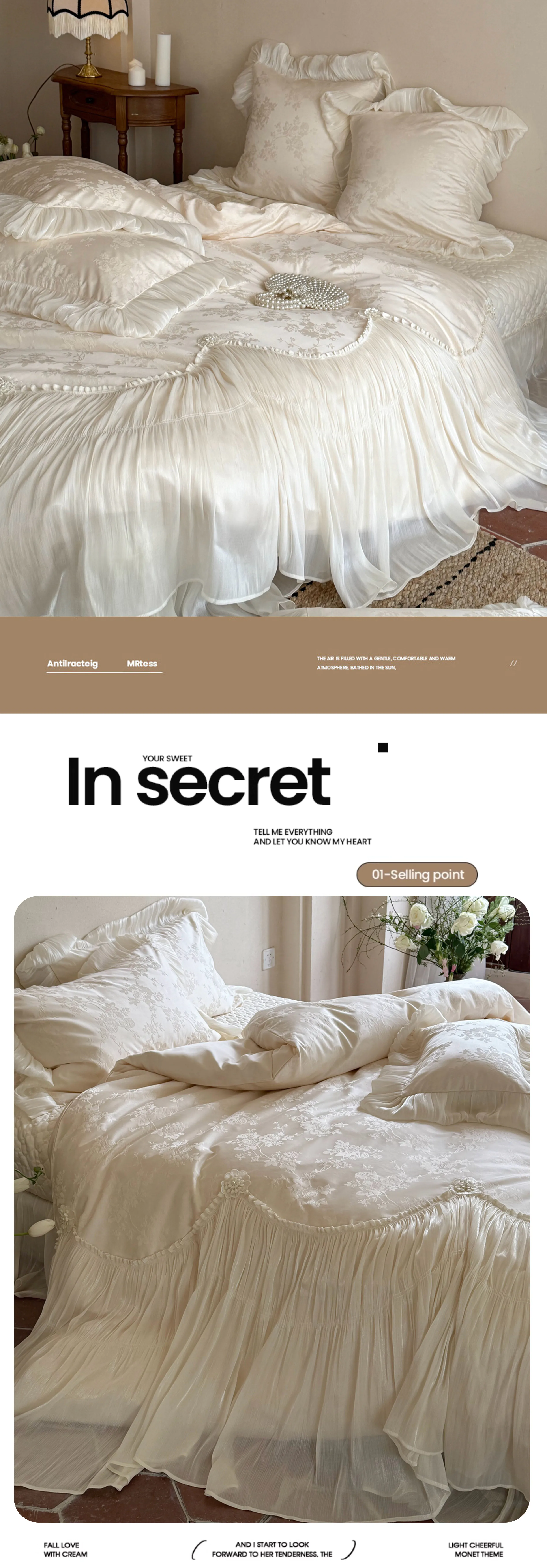 Romantic-Tencel-Cotton-Pleated-Skirt-Jacquard-Duvet-Cover-Bedding-Set11