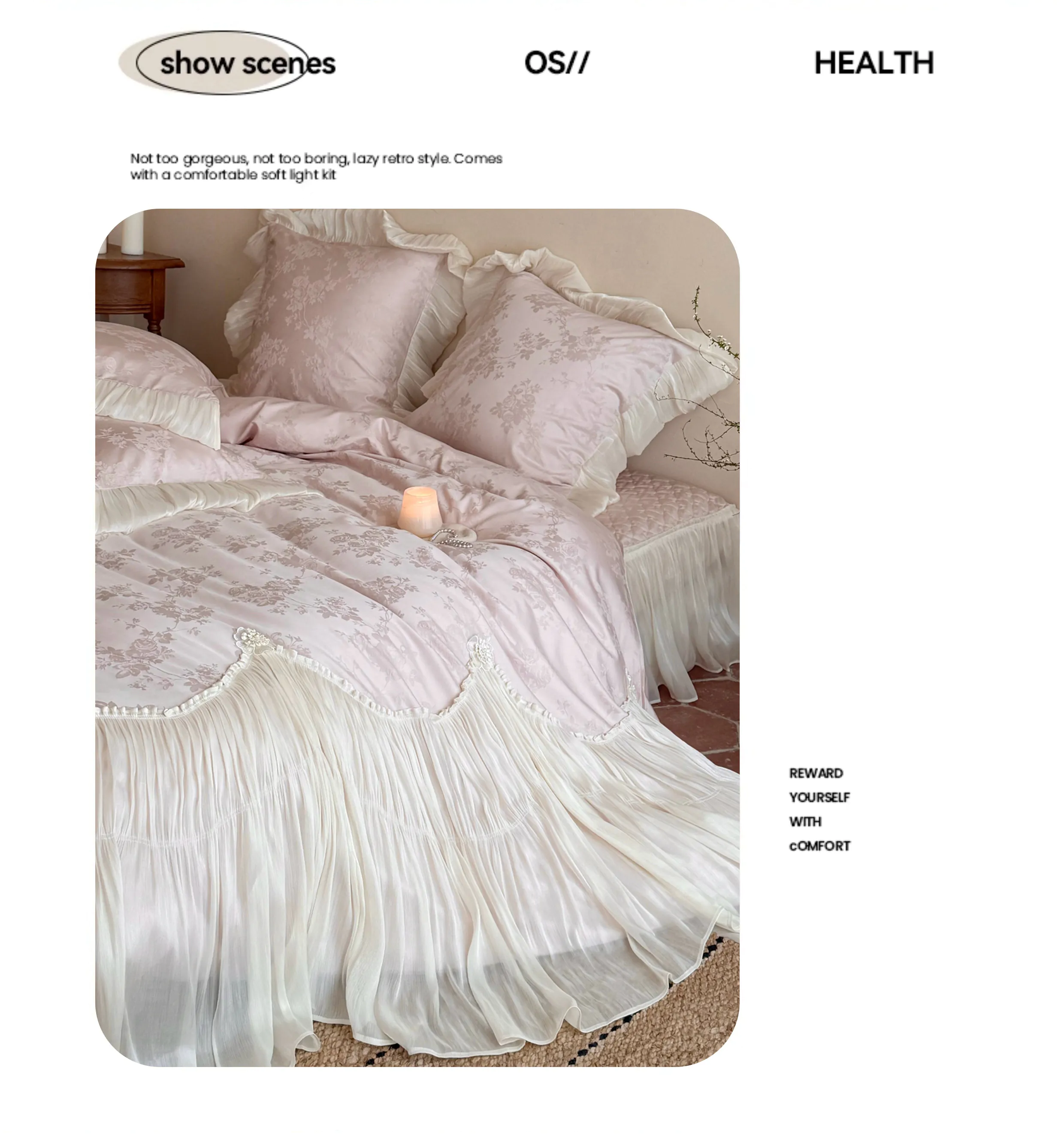 Romantic-Tencel-Cotton-Pleated-Skirt-Jacquard-Duvet-Cover-Bedding-Set15