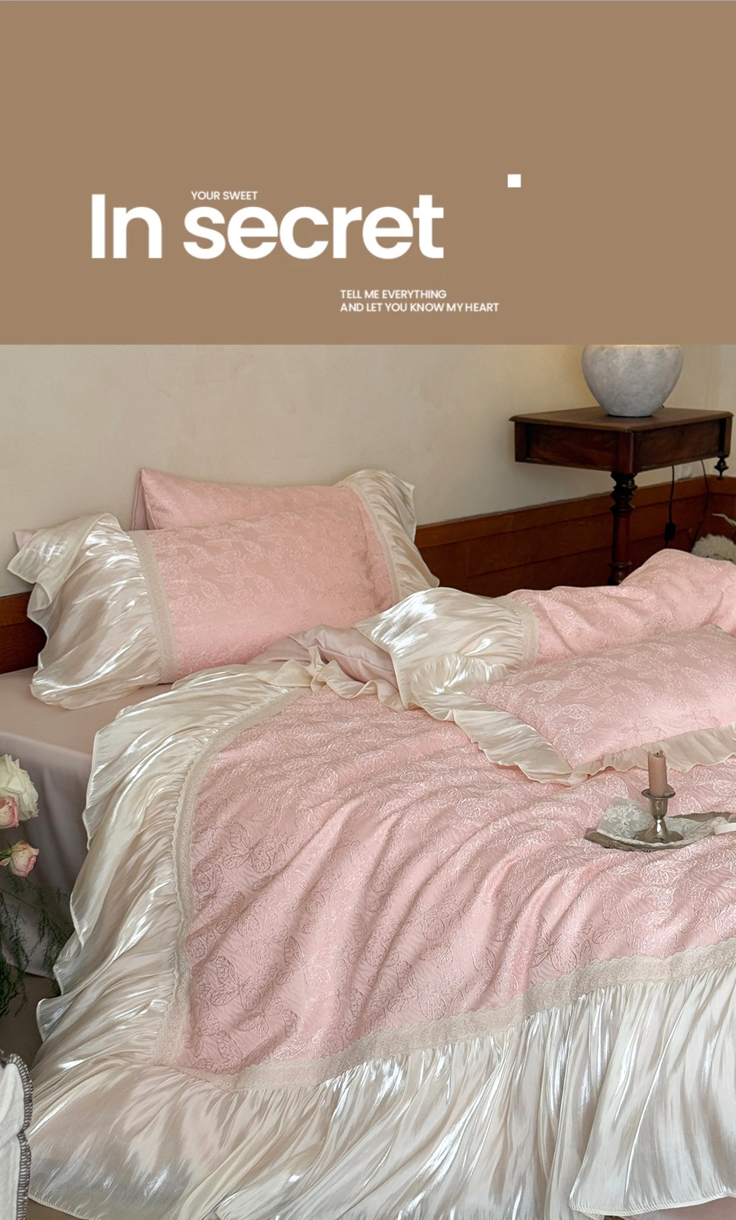 Sweet-Exquisite-Butterfly-Jacquard-Tencel-Cotton-Pleated-Hem-Bedding-Set13