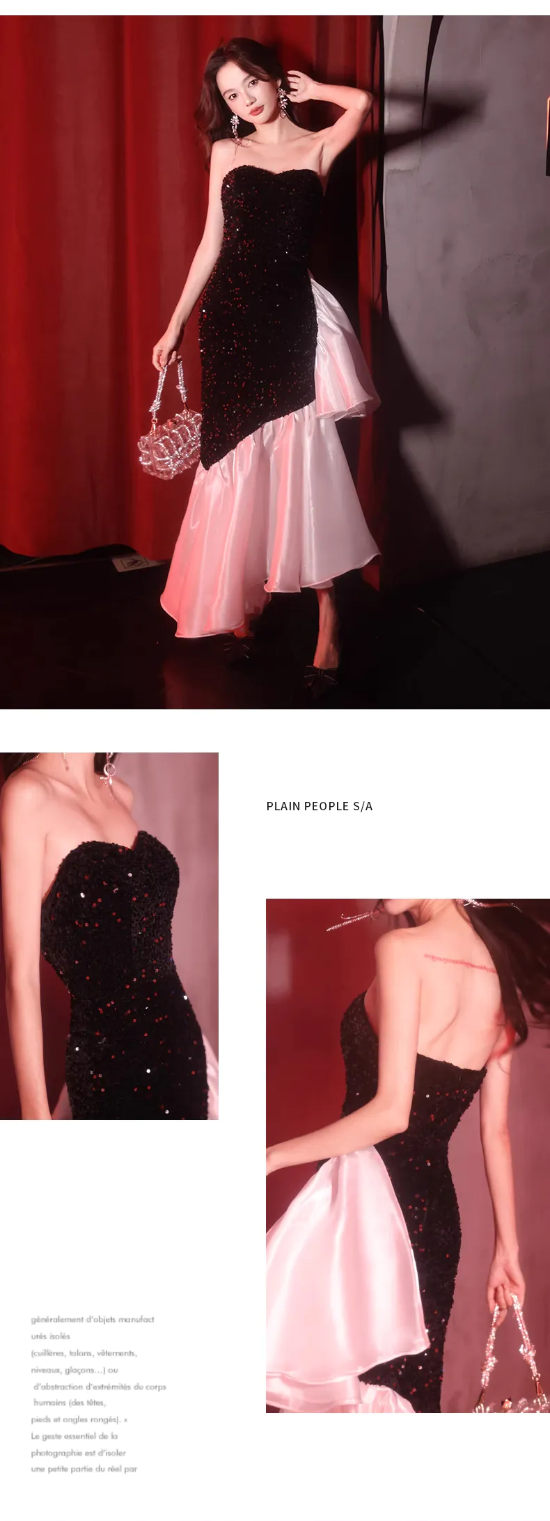 Chic-Black-Sequin-Irregular-Hem-Fishtail-Celebrity-Formal-Evening-Dress12