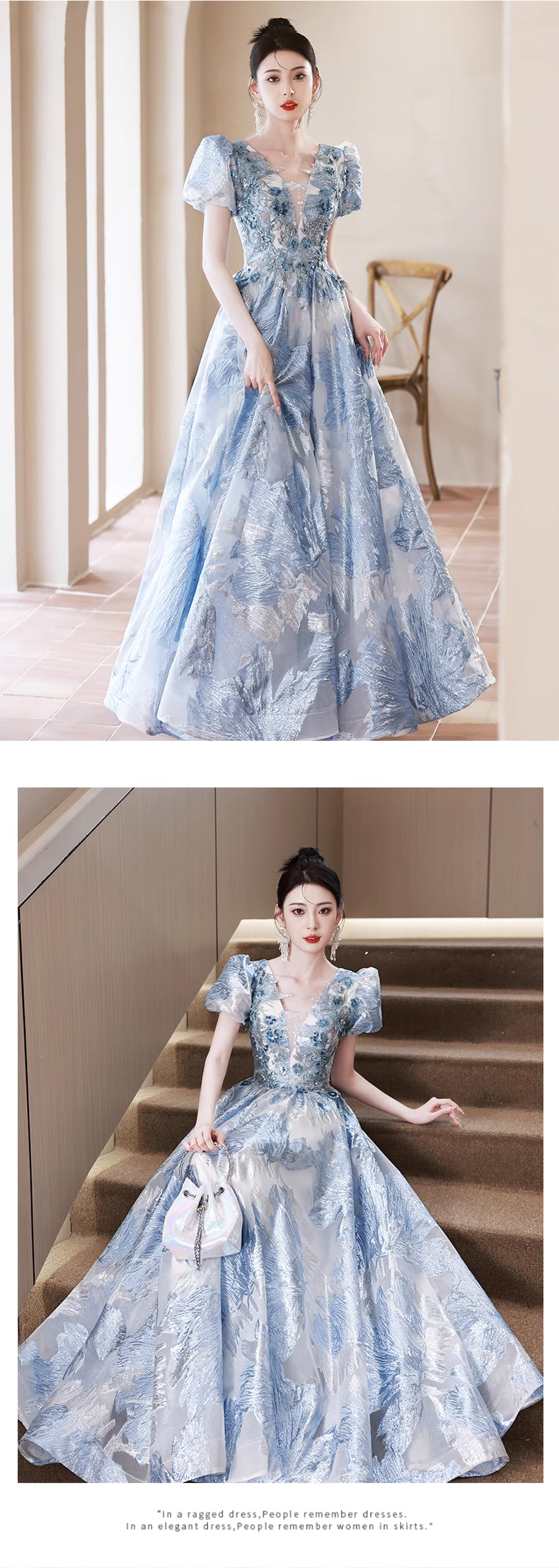 Delicate-Blue-Short-Sleeve-V-Neck-Embroidered-Party-Prom-Formal-Dress13