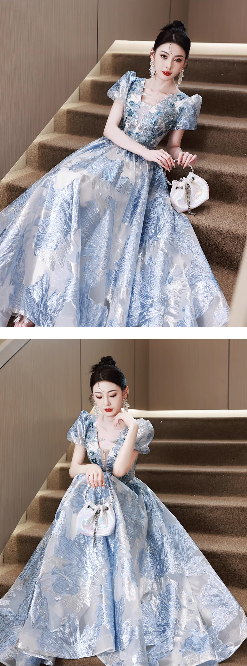 Delicate-Blue-Short-Sleeve-V-Neck-Embroidered-Party-Prom-Formal-Dress15