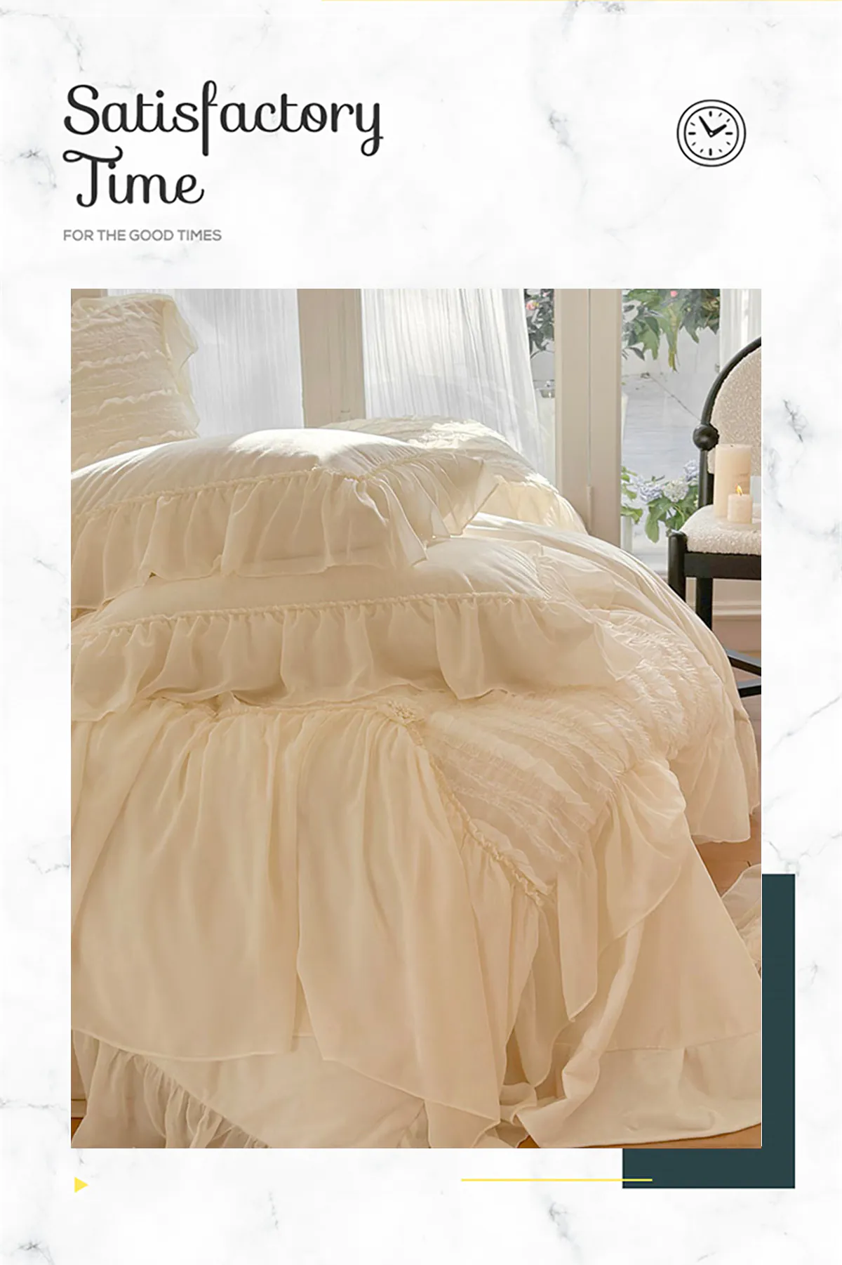 Elegant-Ruffle-Lace-260g-Matte-Flannel-Velvet-Plush-Bedding-4-Pcs-Set15