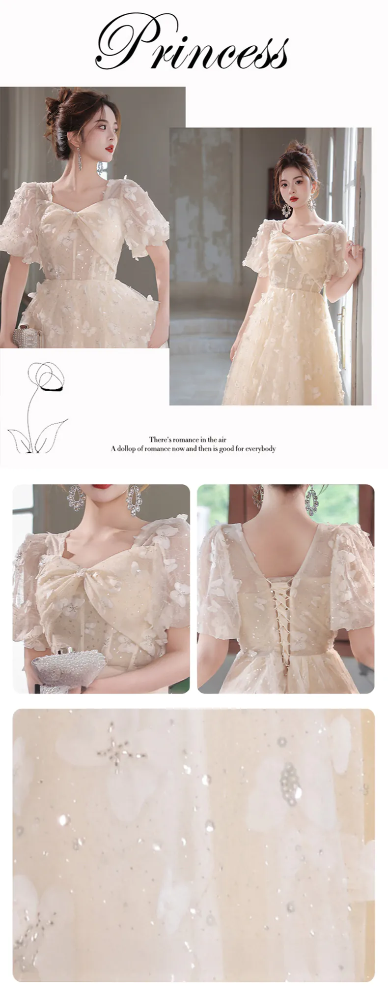 Fairy-Light-Champagne-Short-Sheer-Sleeves-3D-Butterfly-Tulle-Formal-Dress08