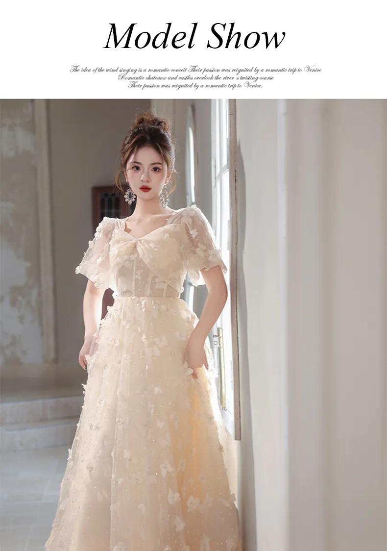 Fairy-Light-Champagne-Short-Sheer-Sleeves-3D-Butterfly-Tulle-Formal-Dress09