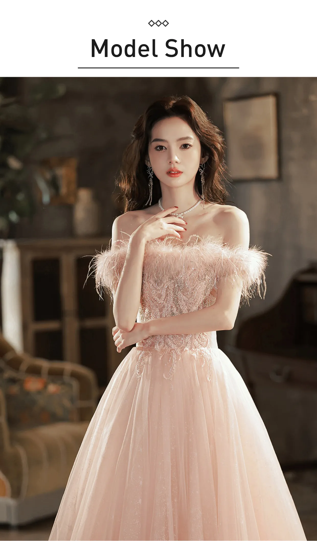 Pink-Off-Shoulder-Feather-Cocktail-Party-Prom-Dress-Evening-Gown10