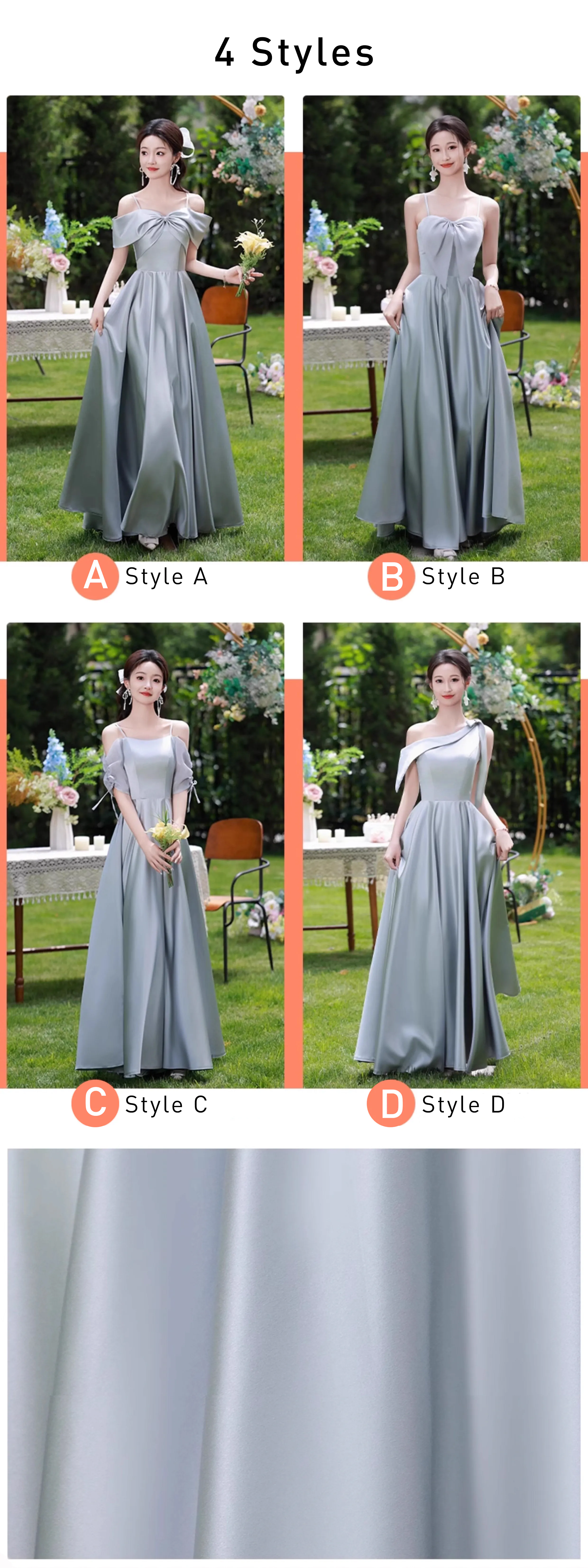 Simple-Bluish-Grey-Satin-Bridesmaid-Dress-Wedding-Guest-Party-Gown13