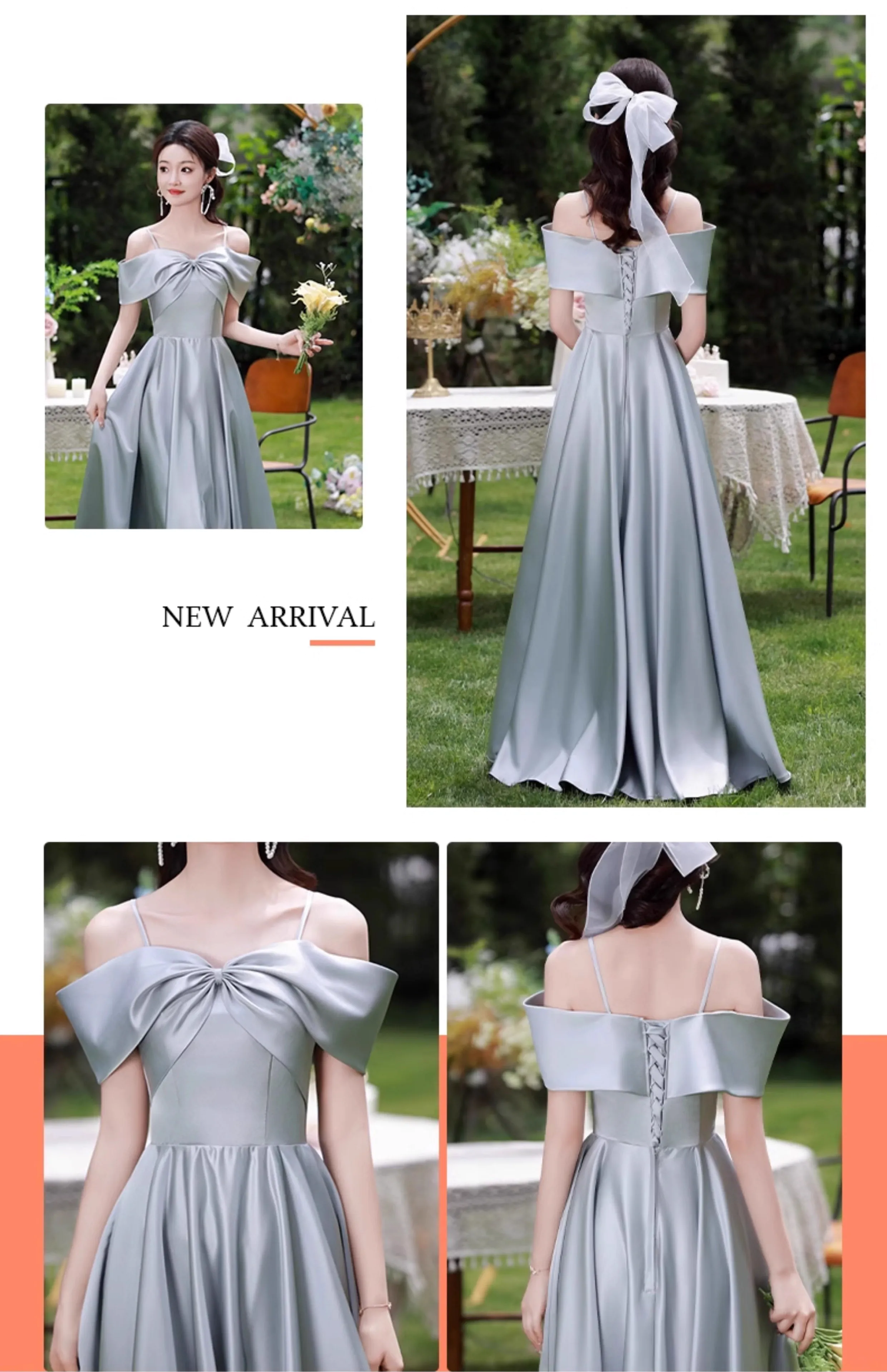 Simple-Bluish-Grey-Satin-Bridesmaid-Dress-Wedding-Guest-Party-Gown16