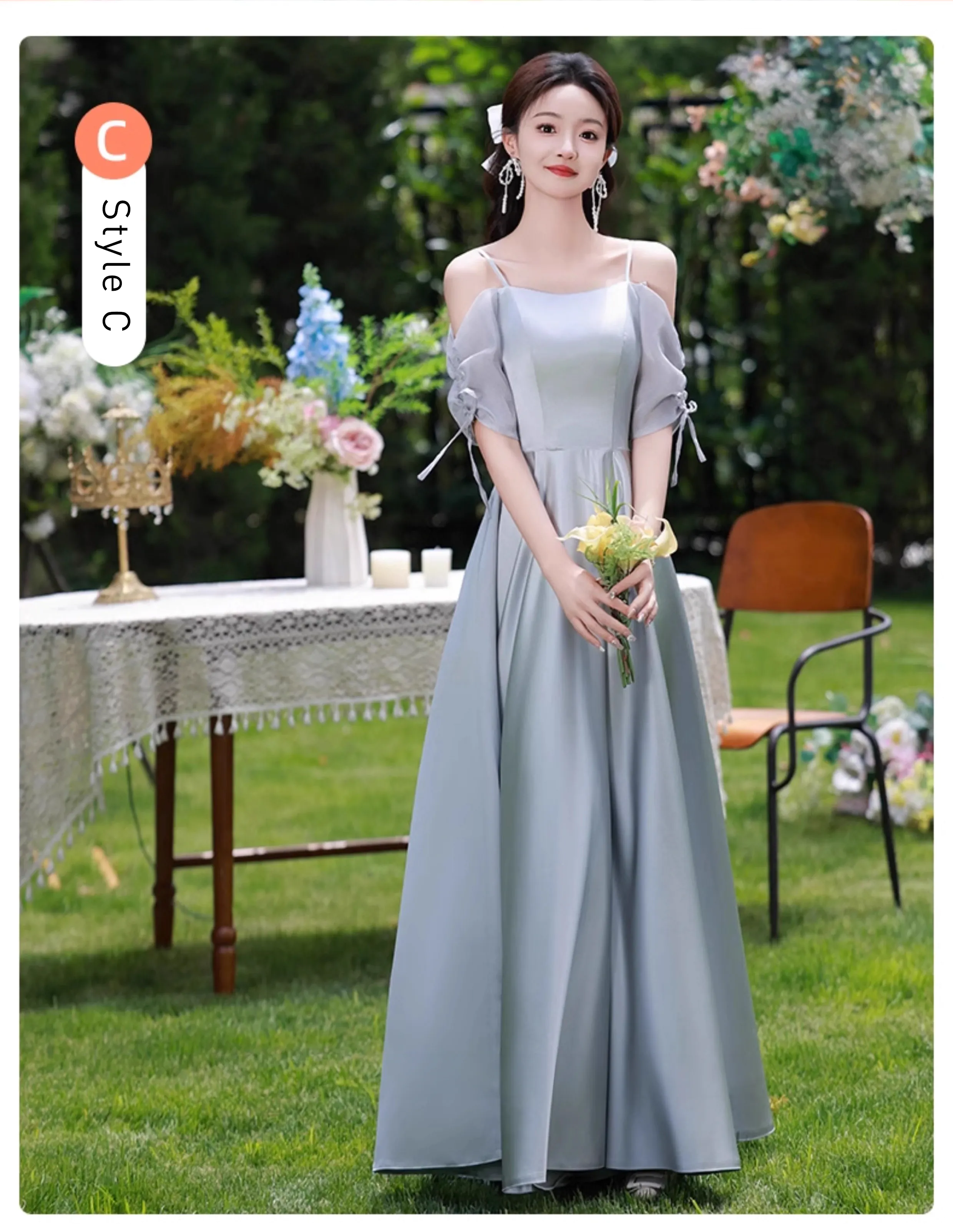 Simple-Bluish-Grey-Satin-Bridesmaid-Dress-Wedding-Guest-Party-Gown20