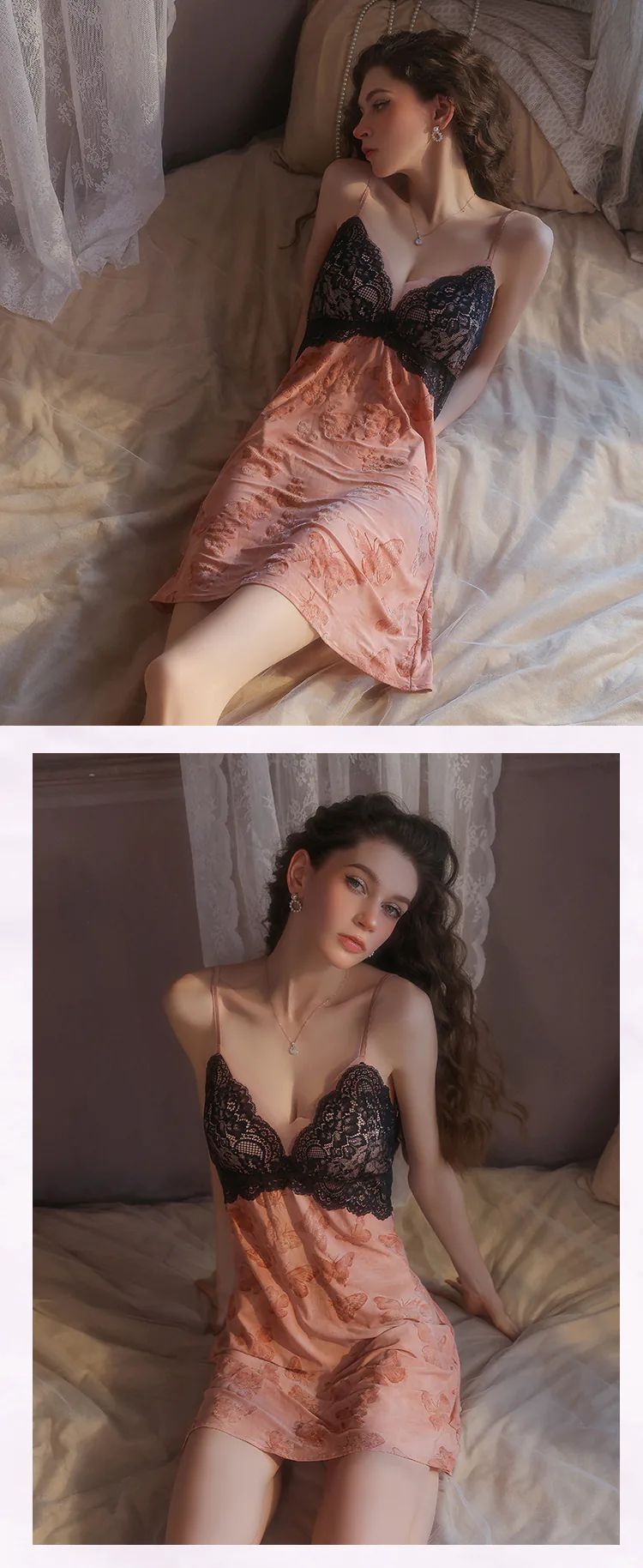 Soft-Flocked-Velvet-Butterfly-Lingerie-Nightdress-with-Removable-Bra-Pads16