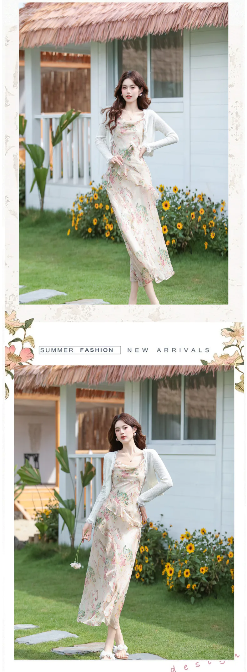Soft-Girl-Cowl-Neck-Floral-Ruffle-Slip-Dress-with-Cropped-White-Cardigan12