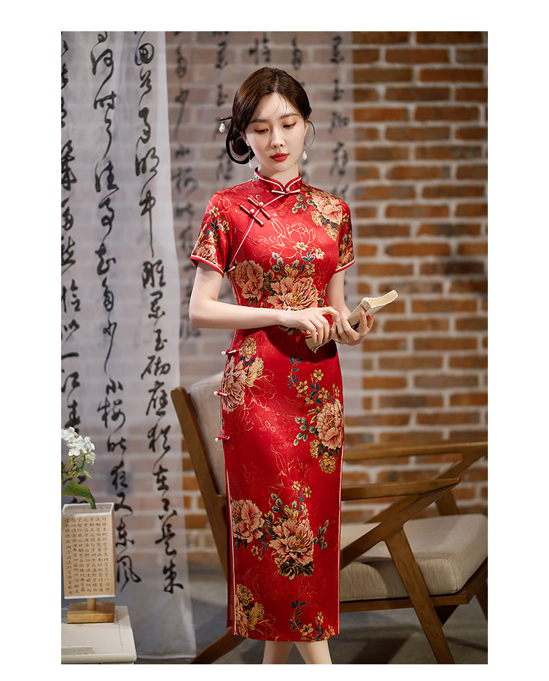 Vintage-Floral-Cheongsam-Side-Slit-Wedding-Qipao-Long-Dress12
