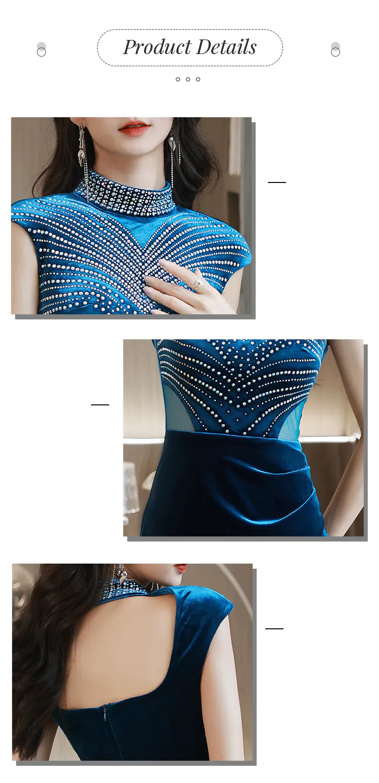 Vintage-Sleeveless-Blue-Velvet-Split-Bodycon-Evening-Long-Maxi-Dress14