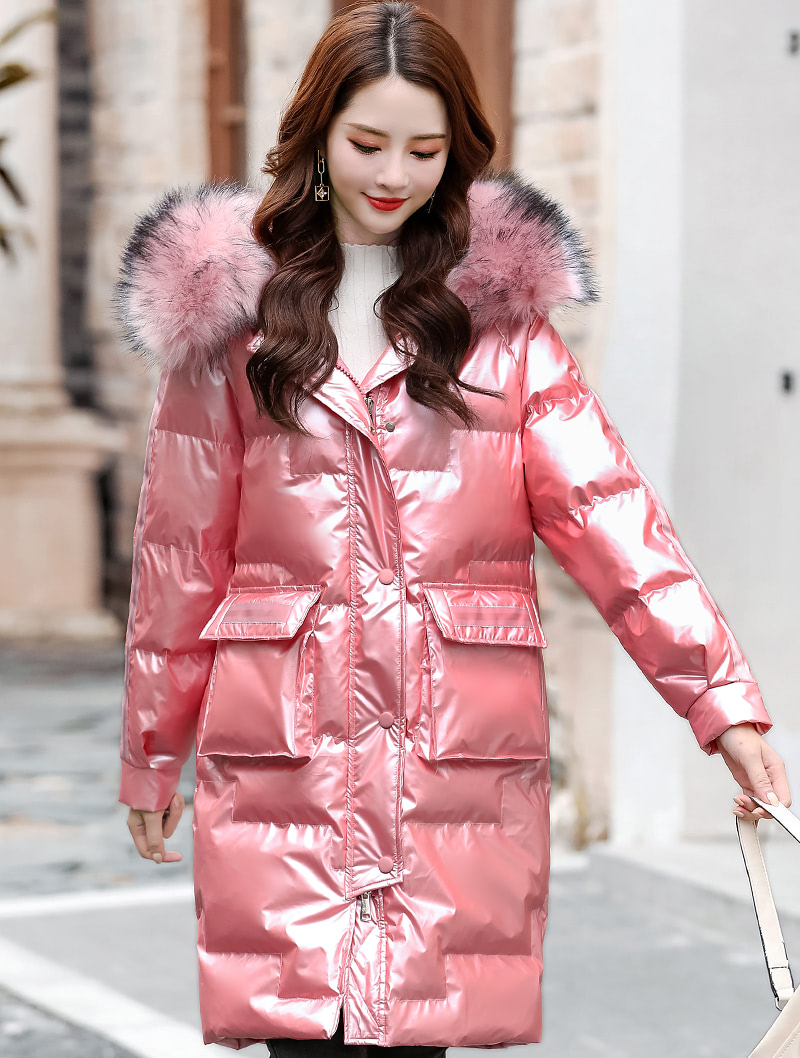 Women's Winter Slim Outfit Zipper Fur Hooded Outwear Coat06