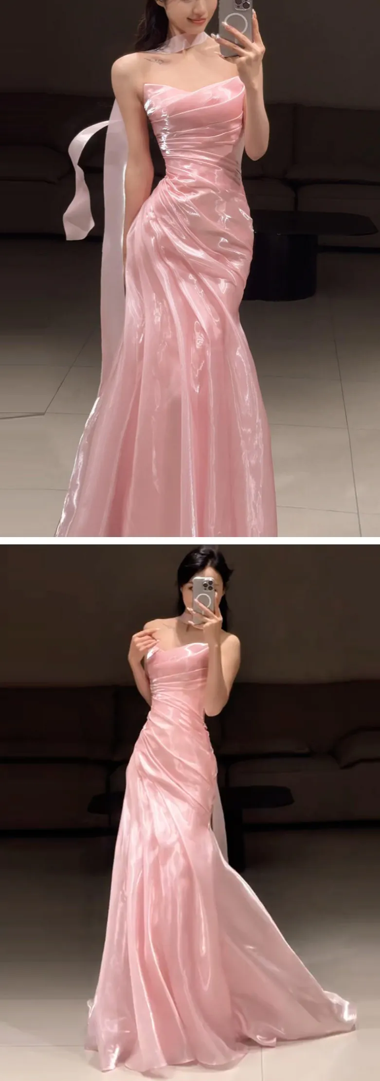 Ruched-Sweetheart-Neckline-Strapless-Shimmering-Pink-Formal-Evening-Gown11