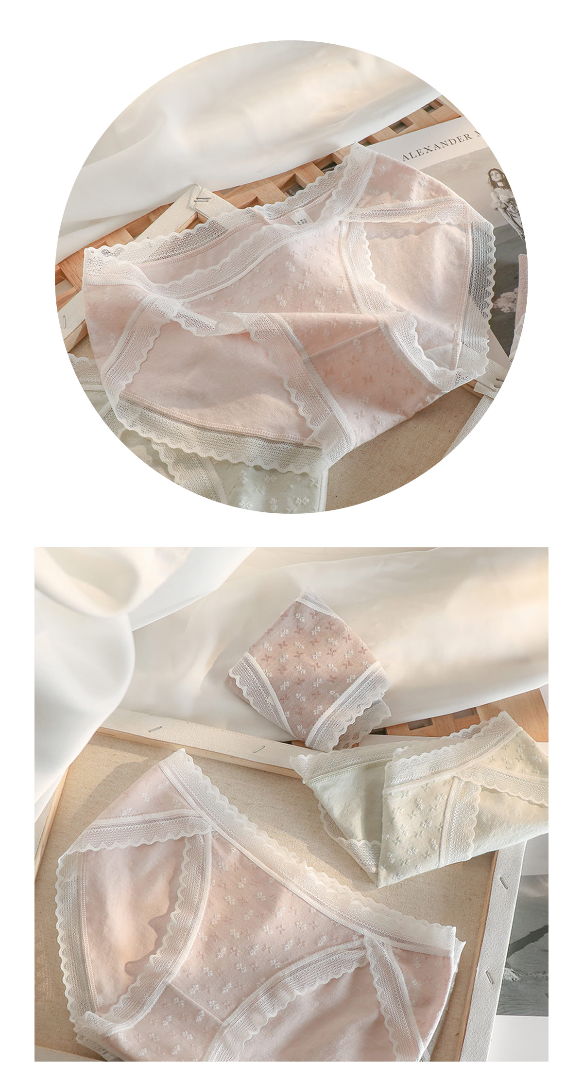 Women's Lace Trim Underwear Panty Casual Knicker13