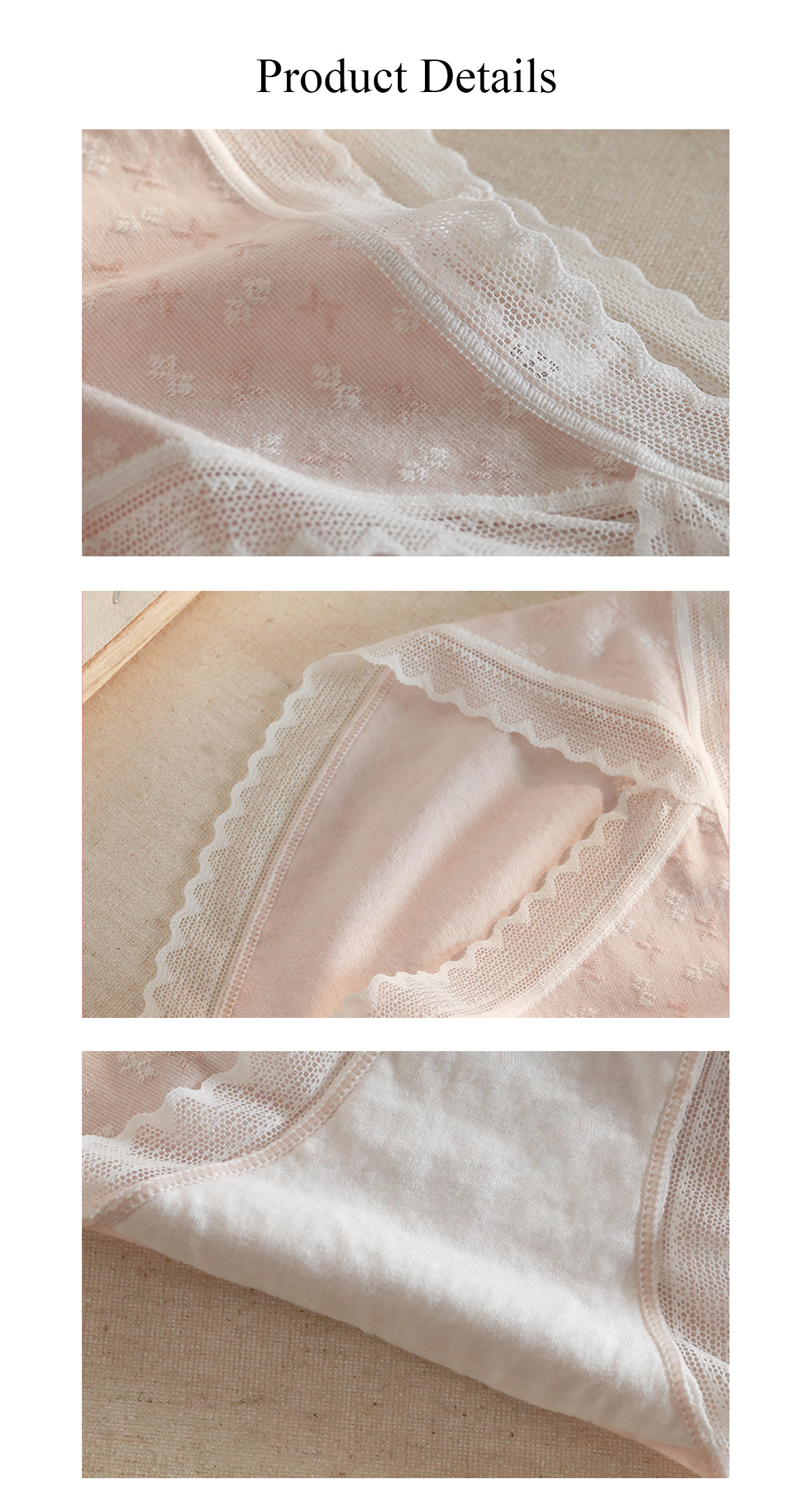 Women's Lace Trim Underwear Panty Casual Knicker16