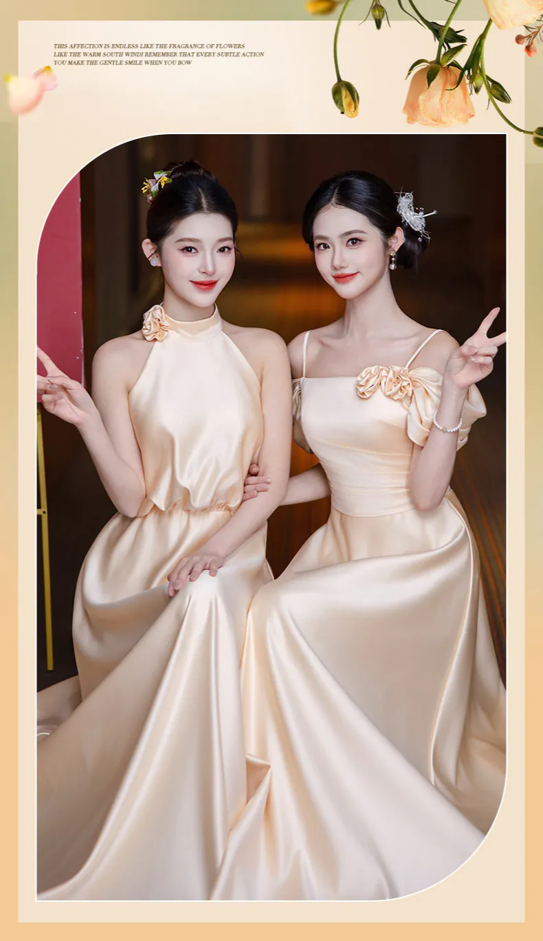 A-Line-Champagne-Bridesmaid-Dress-Bridal-Reception-Event-Formal-Gown07