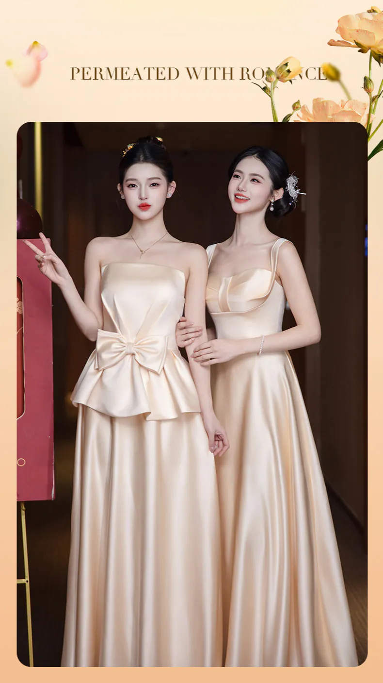A-Line-Champagne-Bridesmaid-Dress-Bridal-Reception-Event-Formal-Gown09