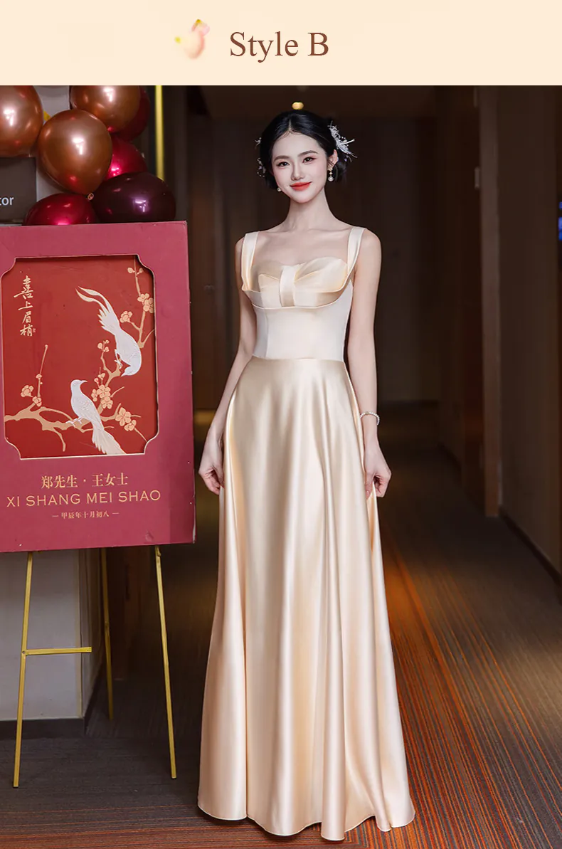 A-Line-Champagne-Bridesmaid-Dress-Bridal-Reception-Event-Formal-Gown16