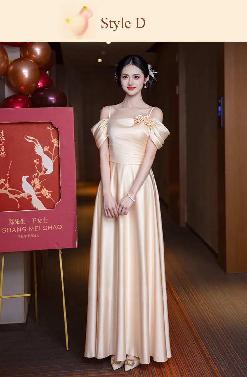 A-Line-Champagne-Bridesmaid-Dress-Bridal-Reception-Event-Formal-Gown20