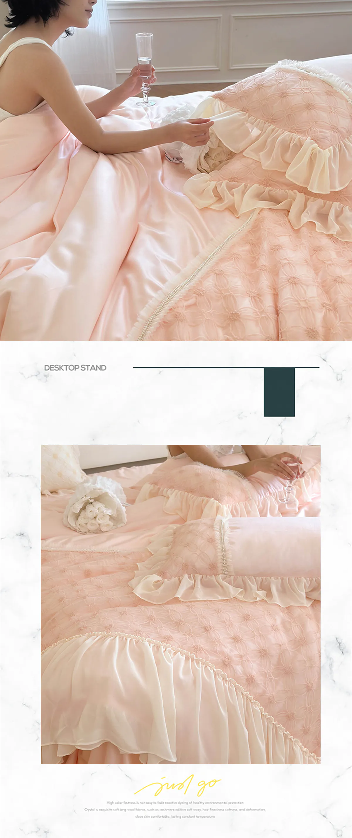 Aesthetic-Floral-Lyocell-Lace-Chiffon-Trim-Duvet-Cover-Bedsheet-Set24