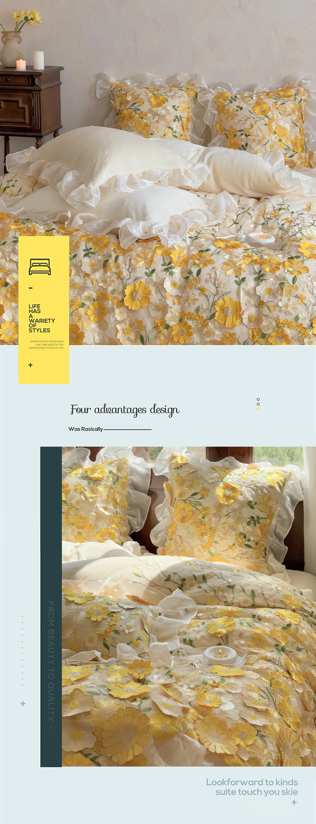 Artistic-3D-Flower-230g-High-Weight-Milk-Velvet-Bedding-4-Pcs-Set17