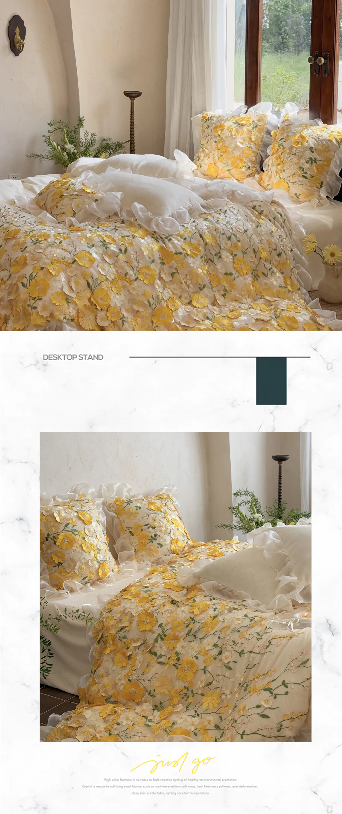 Artistic-3D-Flower-230g-High-Weight-Milk-Velvet-Bedding-4-Pcs-Set19