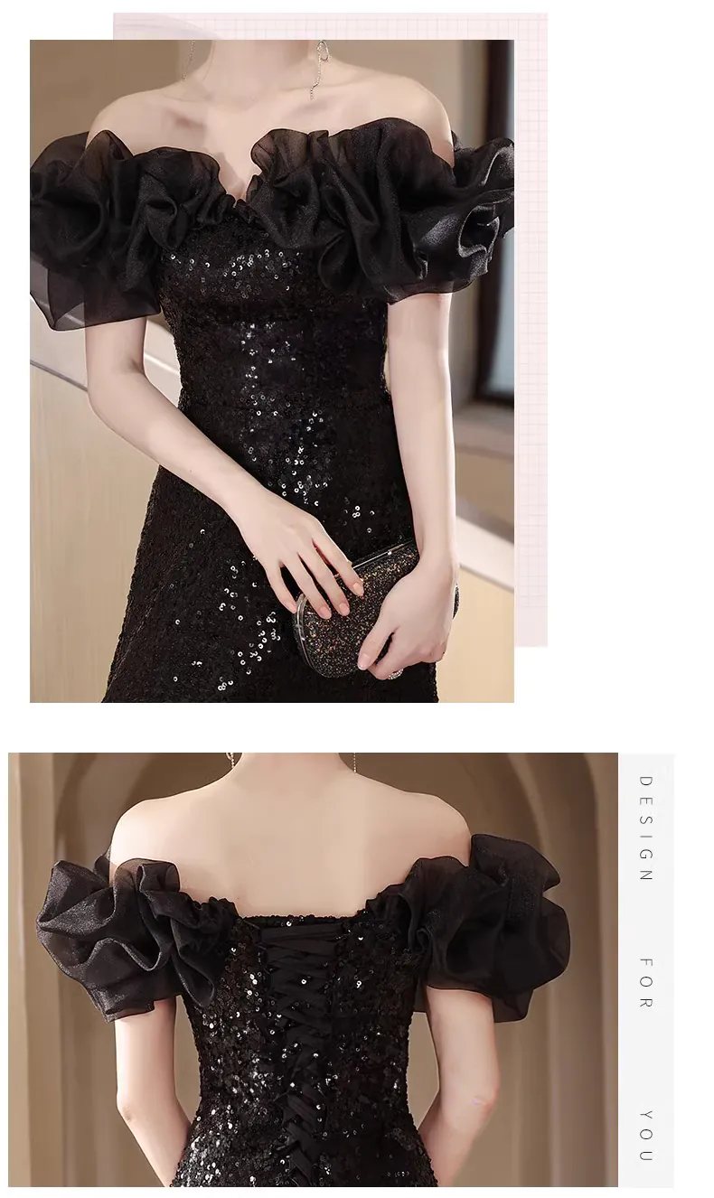 Black-Off-the-Shoulder-Prom-Dress-Ceremony-Banquet-Hostess-Gown08