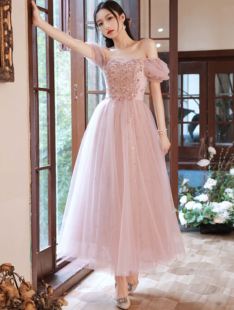 Cameo Lace Tulle Bridesmaid Maxi Dress Bridal Party Formal Gown04
