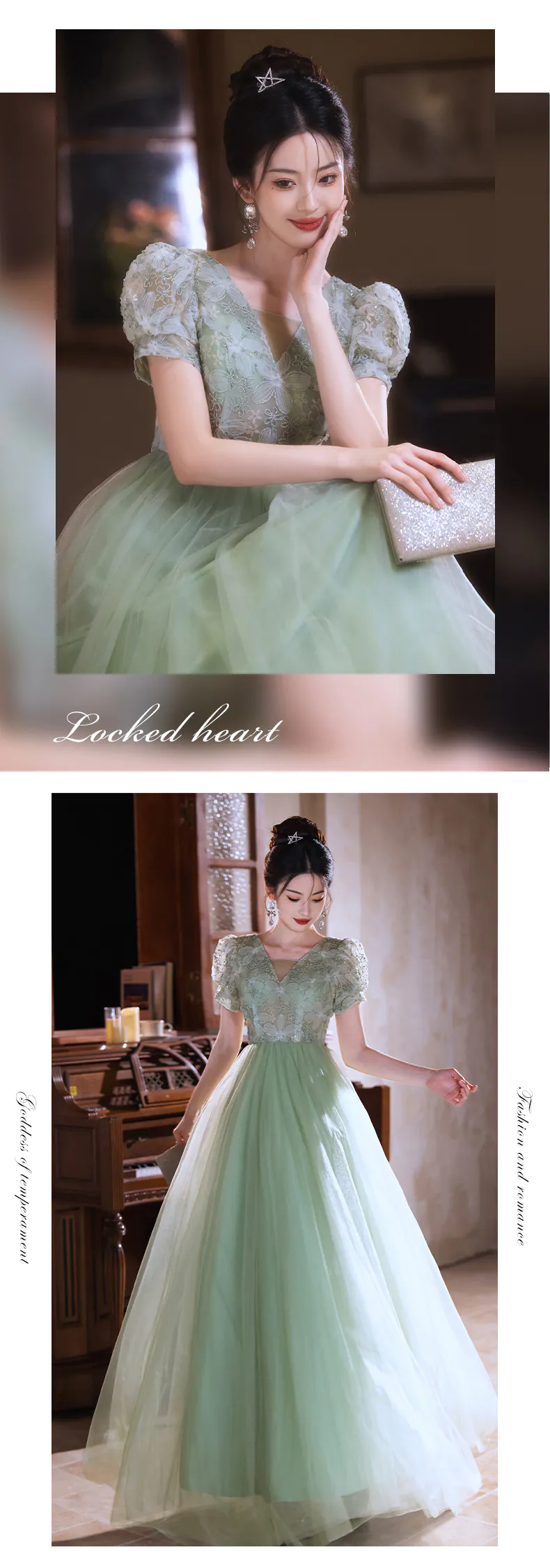 Charming-Princess-Mint-Green-V-Neck-Floral-Tulle-Evening-Formal-Dress11