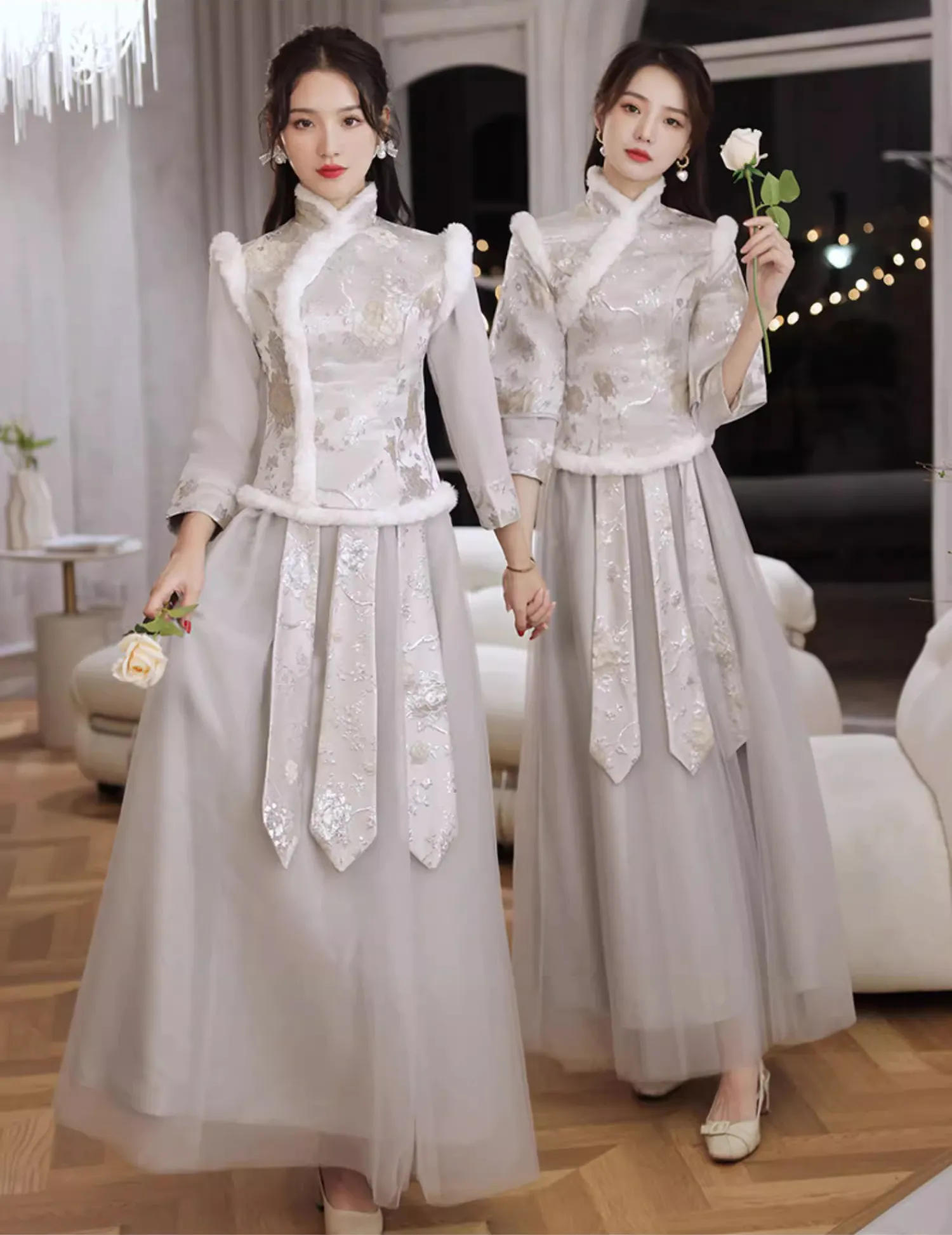 Chic-Chinese-Style-Long-Sleeve-Bride-Wedding-Party-Bridesmaid-Dress09