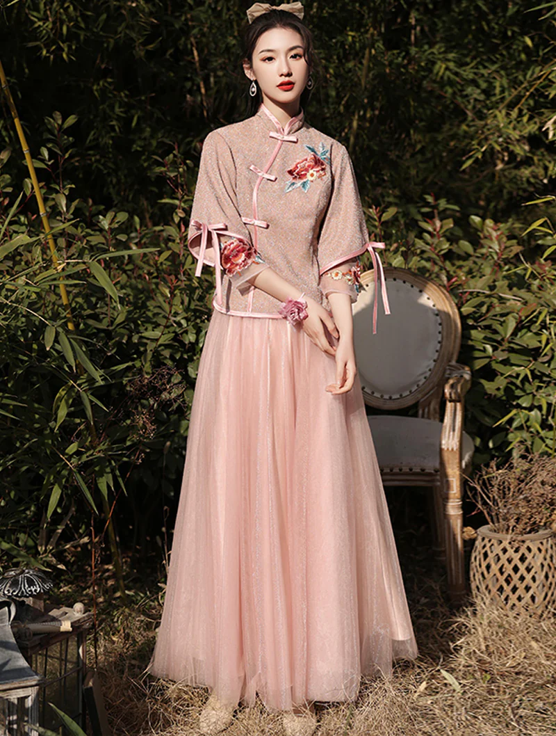 party dresses from china Asian Style Dress China Cheongsam Dress Elegant Party Dress