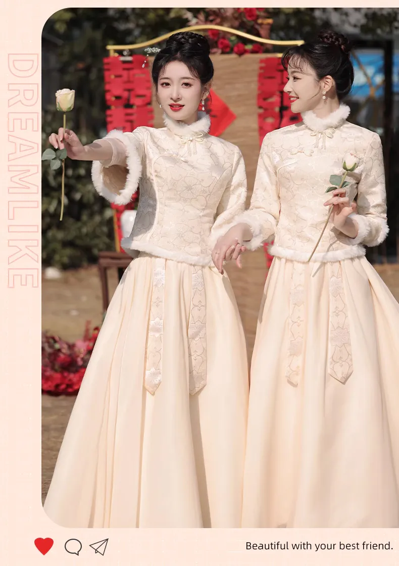 Chinese-Style-Long-Sleeve-Stand-Collar-Champagne-Bridesmaid-Dress08