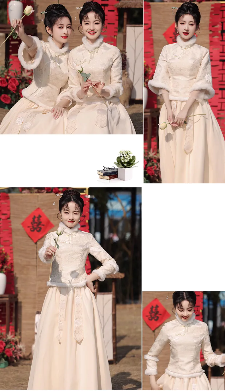 Chinese-Style-Long-Sleeve-Stand-Collar-Champagne-Bridesmaid-Dress09