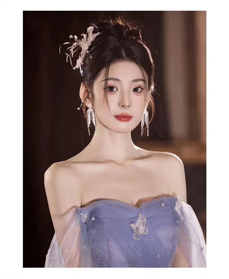 Dreamy-Blue-Off-Shoulder-Butterfly-Tulle-Evening-Party-Gown-with-Sheer-Sleeves13