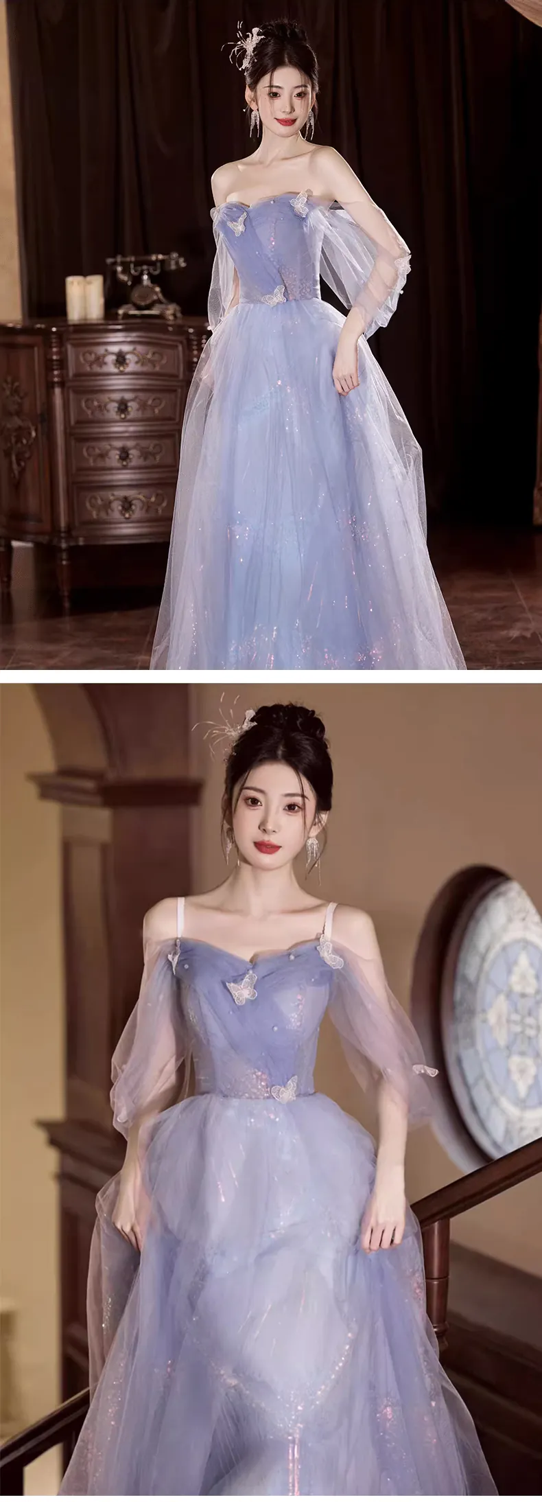 Dreamy-Blue-Off-Shoulder-Butterfly-Tulle-Evening-Party-Gown-with-Sheer-Sleeves14