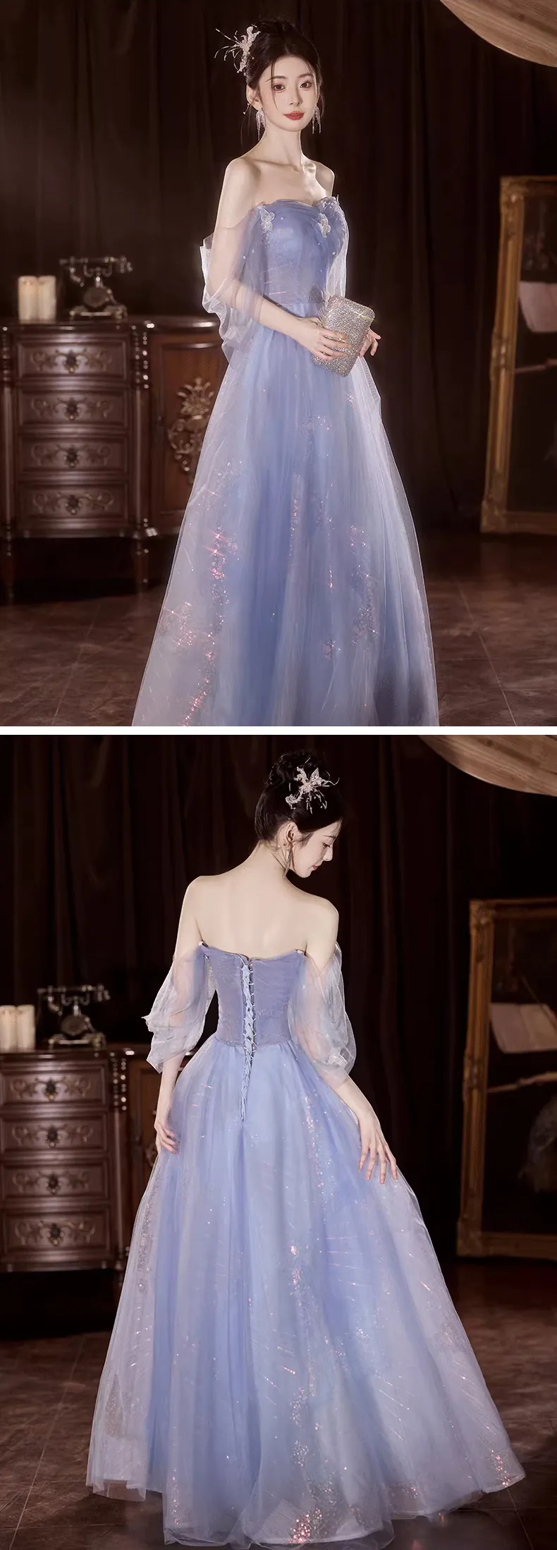 Dreamy-Blue-Off-Shoulder-Butterfly-Tulle-Evening-Party-Gown-with-Sheer-Sleeves16