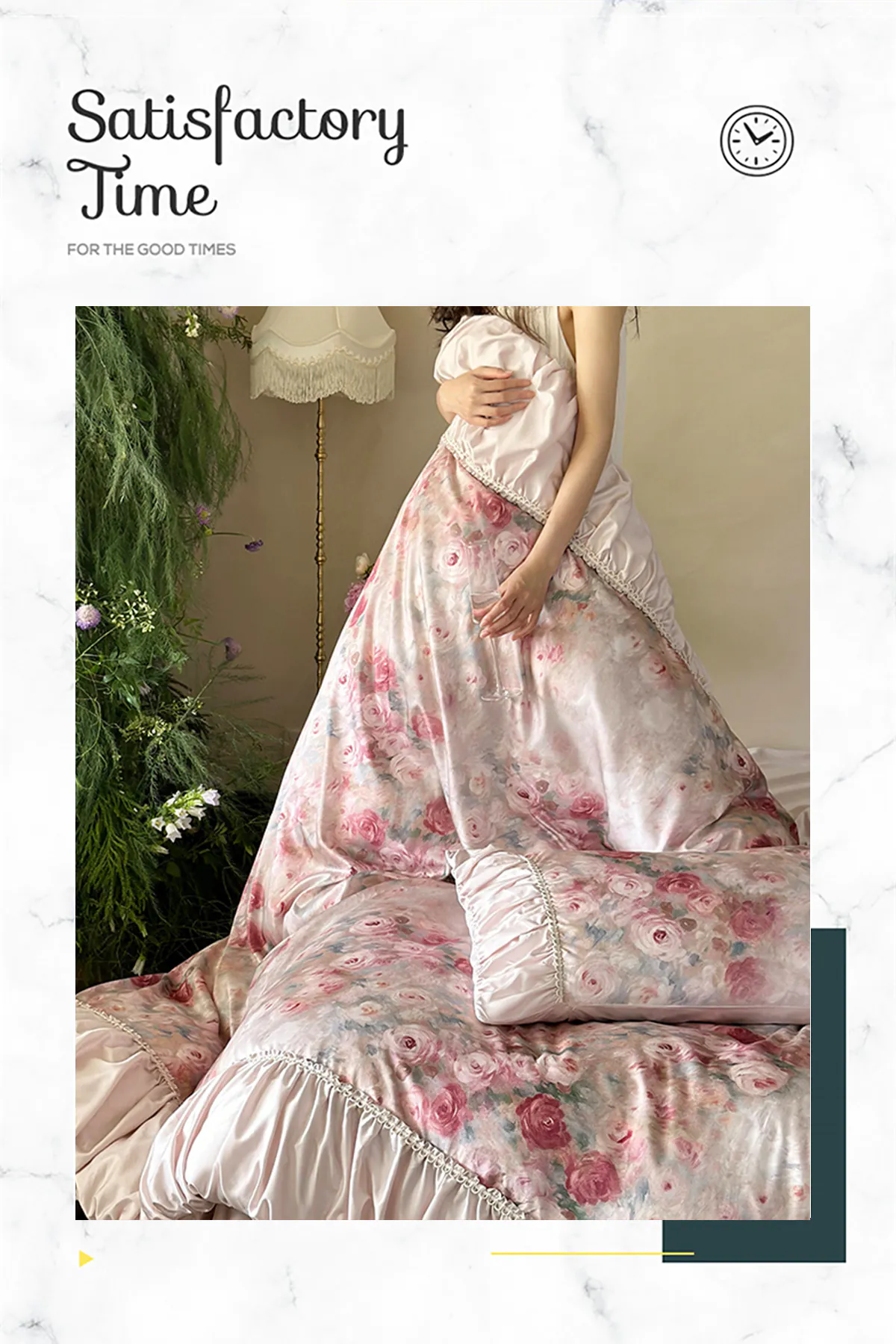 Elegant-120s-Long-Staple-Cotton-Oil-Painting-Ruffle-Bedding-4-Pcs-Set10