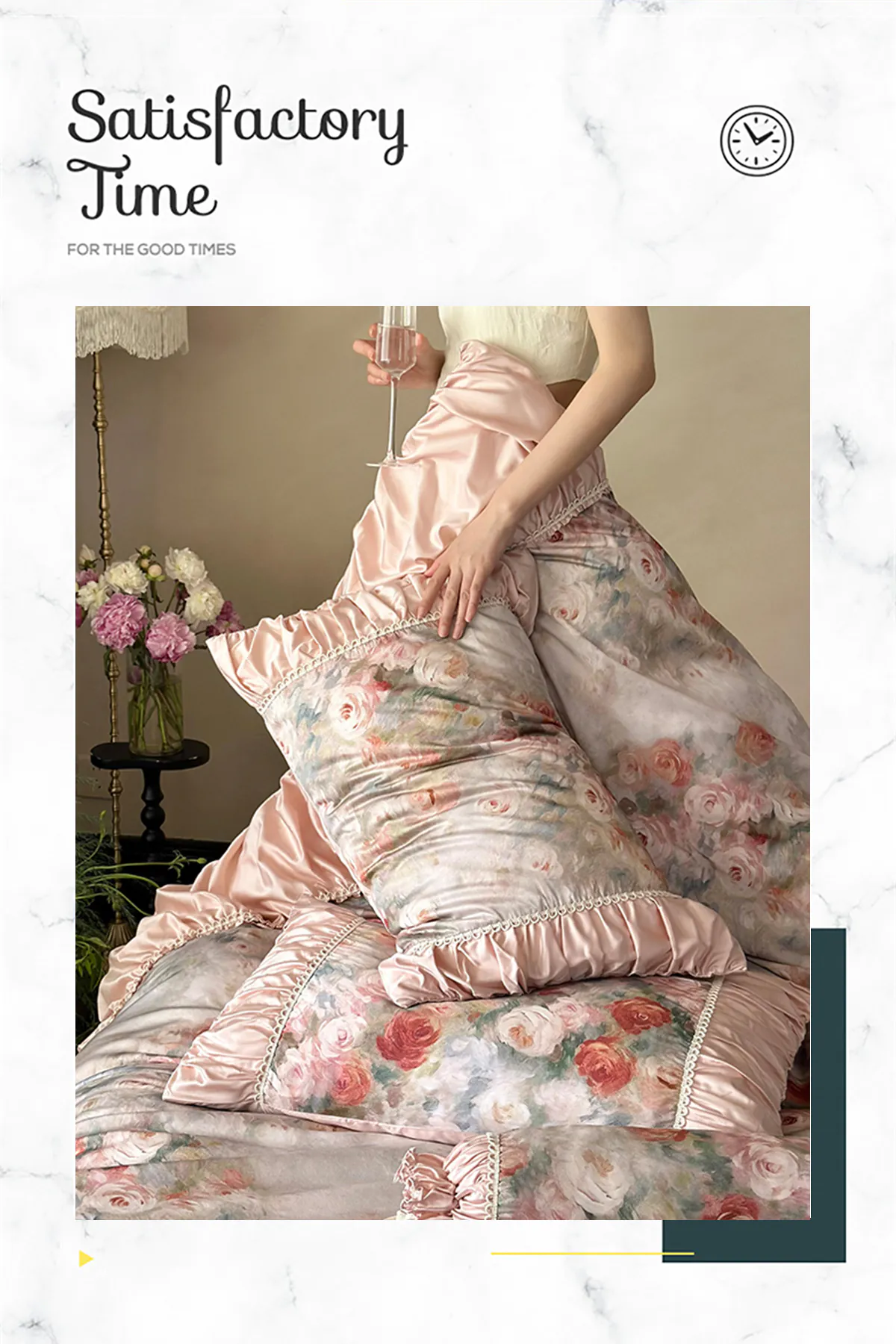 Elegant-120s-Long-Staple-Cotton-Oil-Painting-Ruffle-Bedding-4-Pcs-Set15