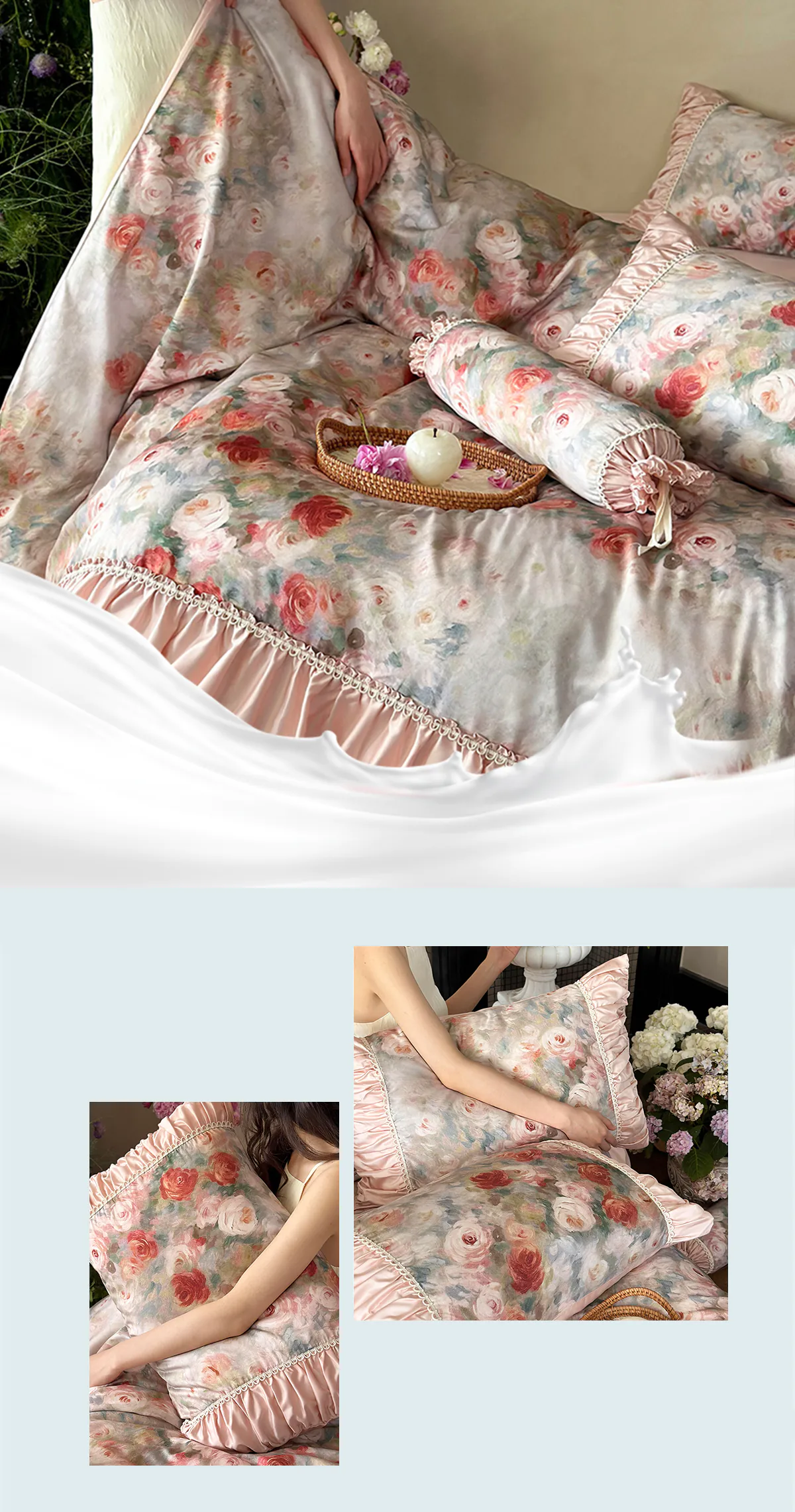 Elegant-120s-Long-Staple-Cotton-Oil-Painting-Ruffle-Bedding-4-Pcs-Set17