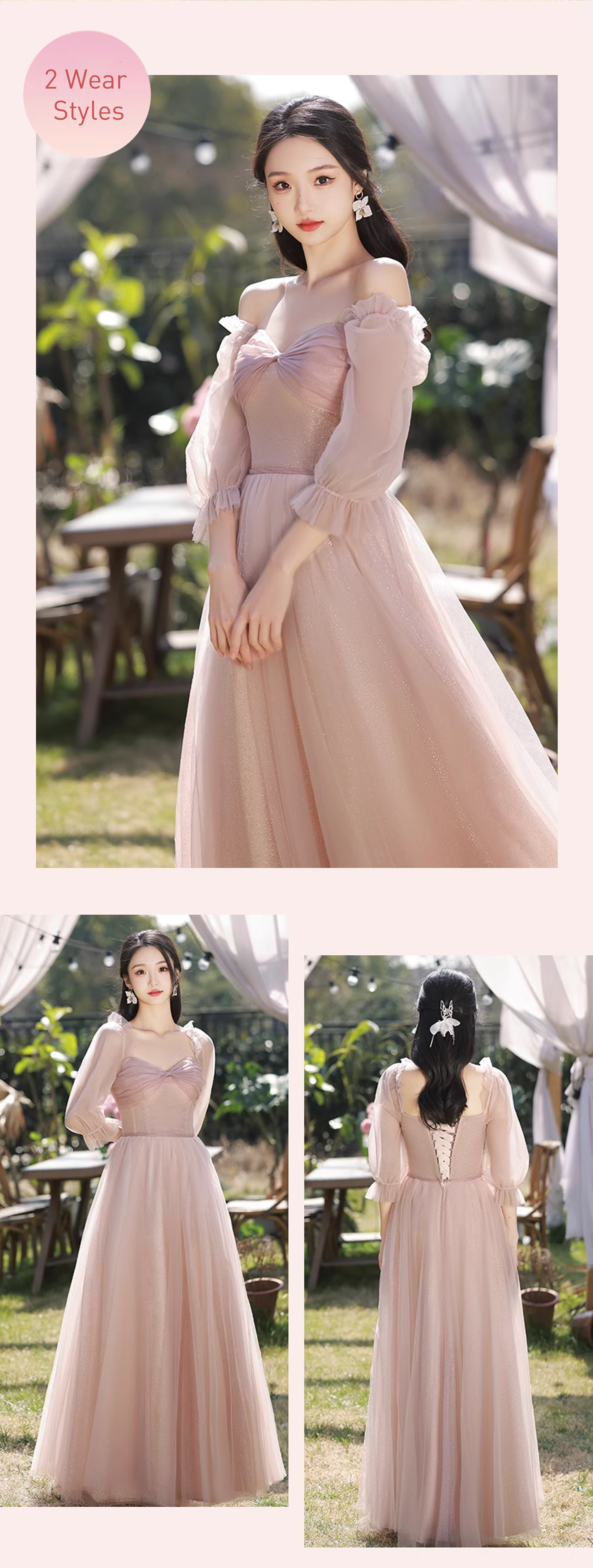 Elegant-Pink-Tulle-Slim-Fit-Bridesmaid-Wedding-Guest-Party-Maxi-Dress24