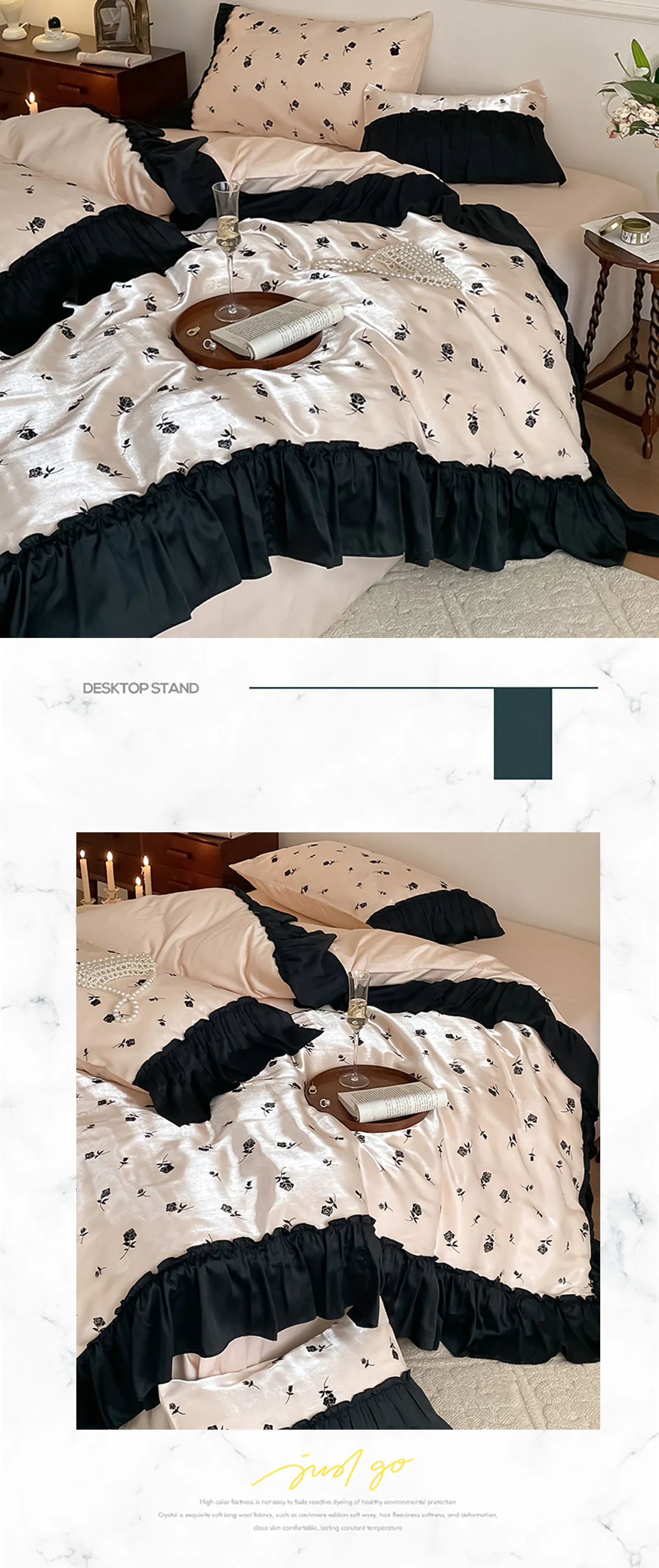 Elegant-Ruffle-Edge-100-Long-Staple-Cotton-Bed-Sheet-Pillowcases-Set13